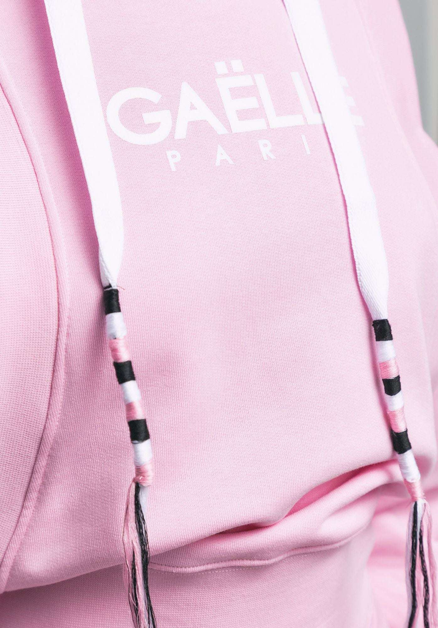 Pink Cut Out Hoodie