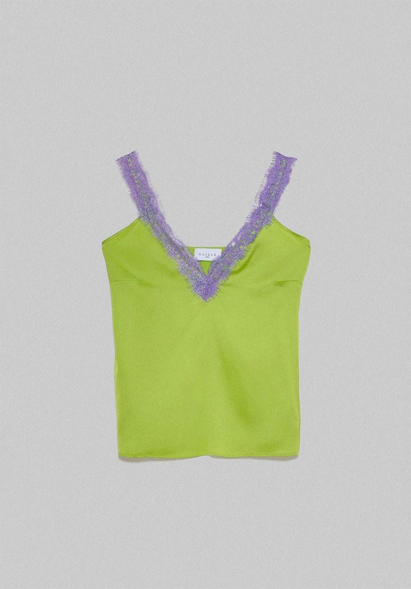 Green Satin Top