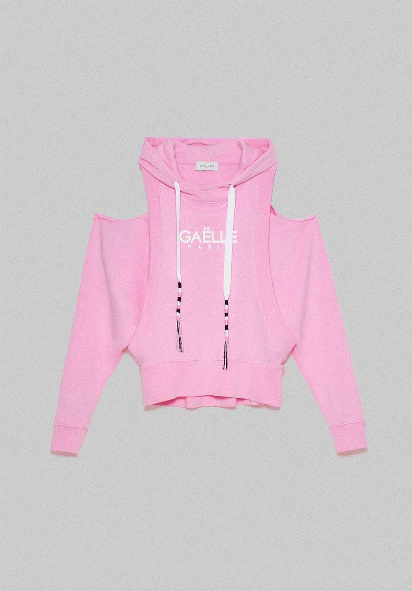 Pink Cut Out Hoodie
