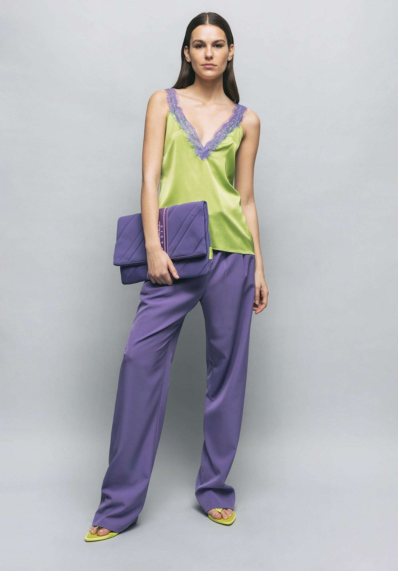 Green Satin Top