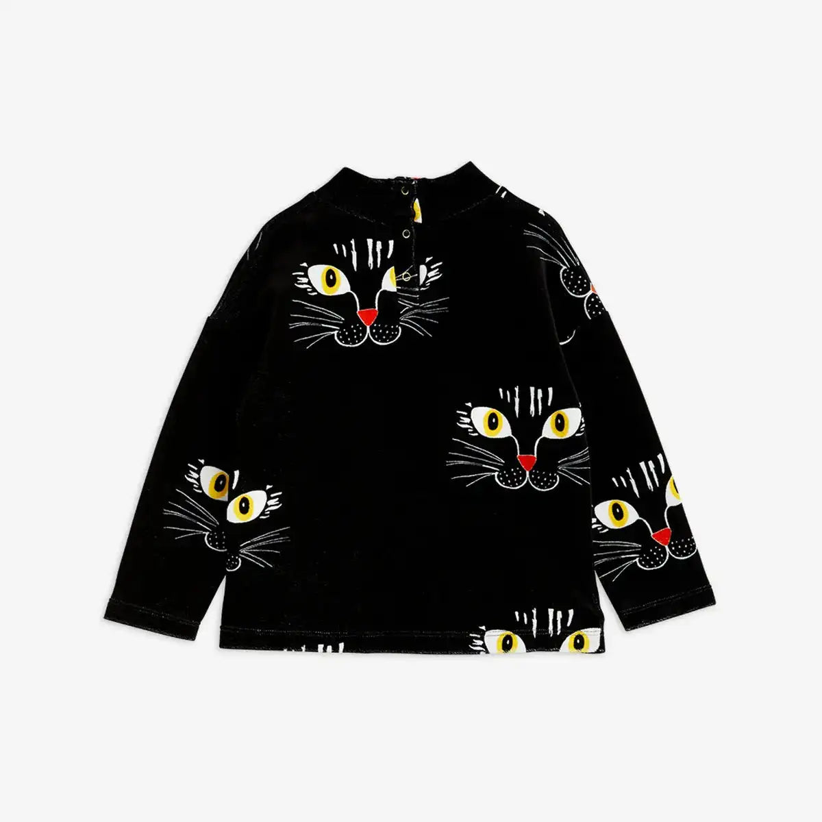 Cat Face Velour Sweater