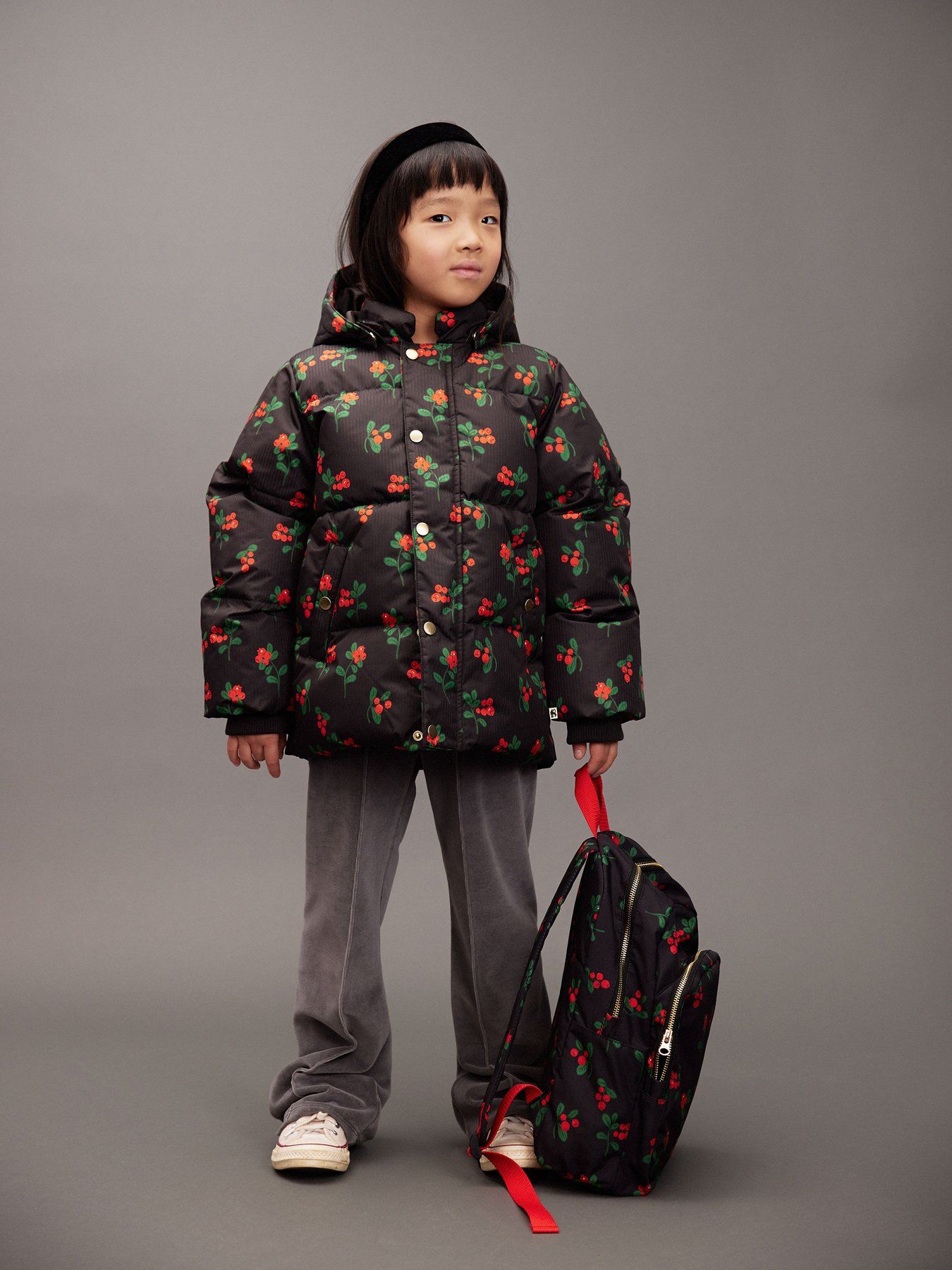 Lingonberries Hooded Puffer