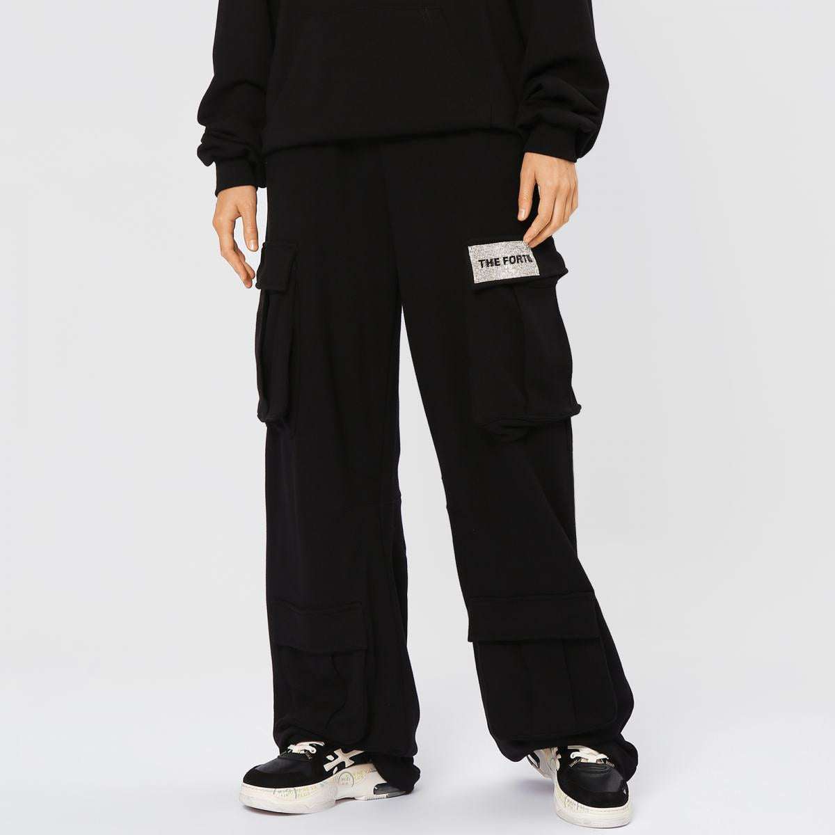 Black Cargo Joggers
