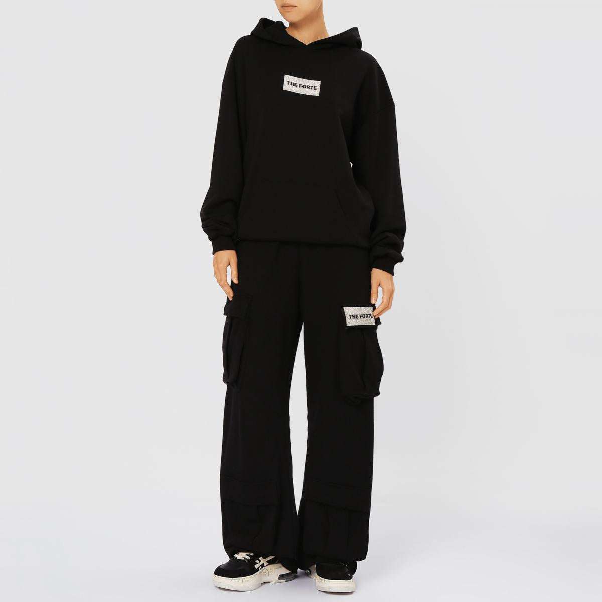 Black Cargo Joggers