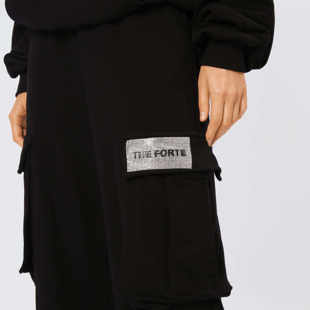 Black Cargo Joggers