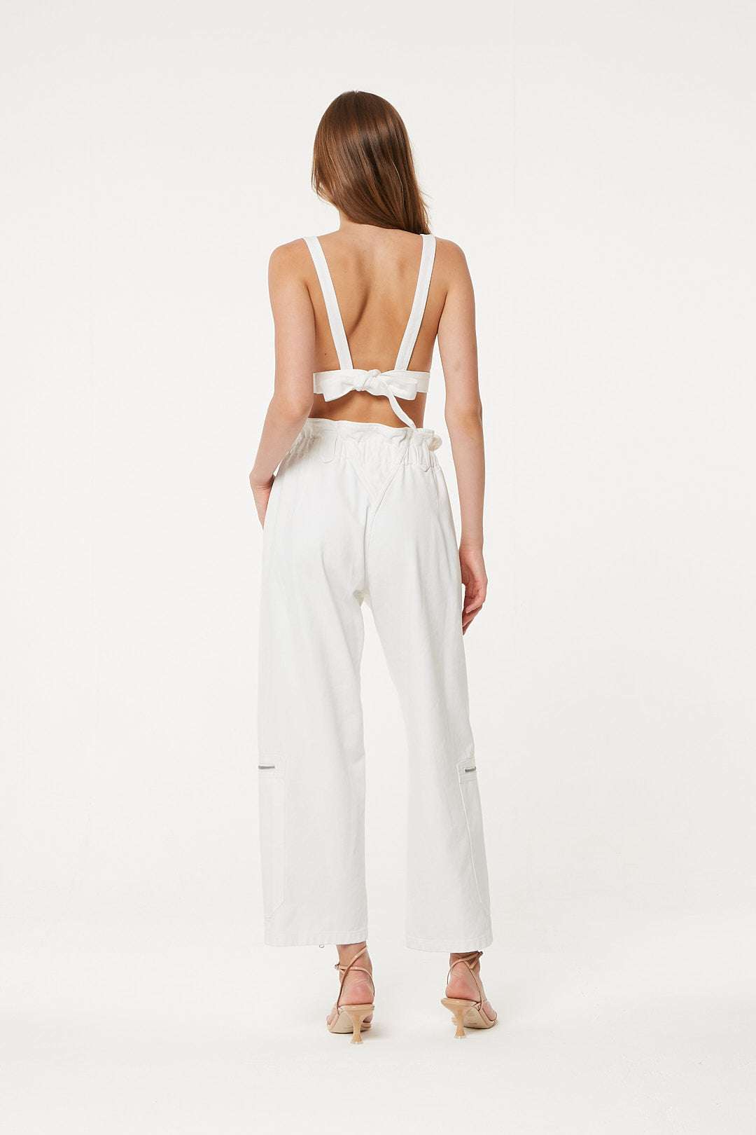 Cargo Zip Denim Pants