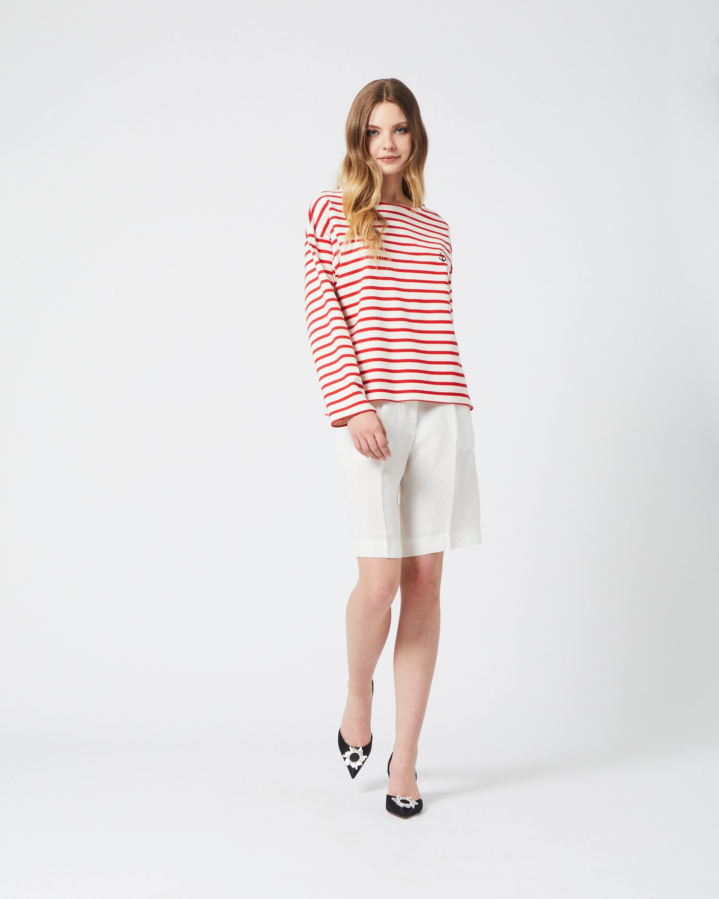Linen Crema Shorts