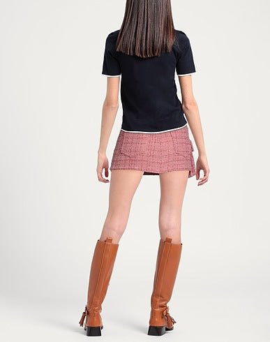Pink Bouclé Skirt