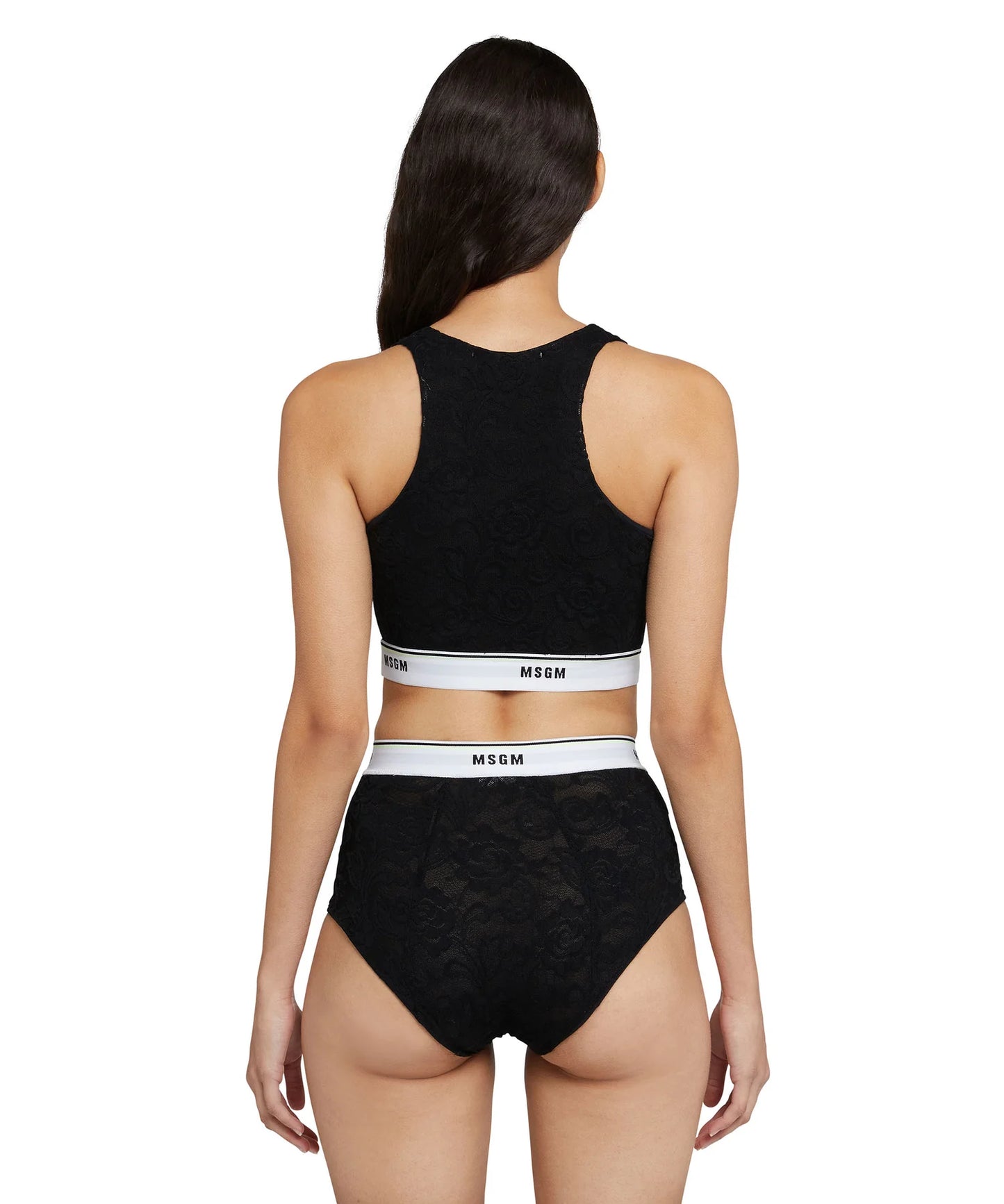 Lace Brassiere with Elastic Band