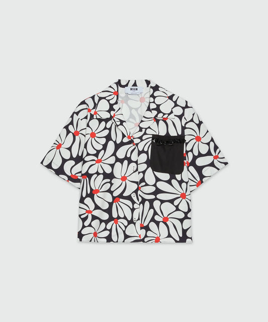 Black And White Daisies Shirt