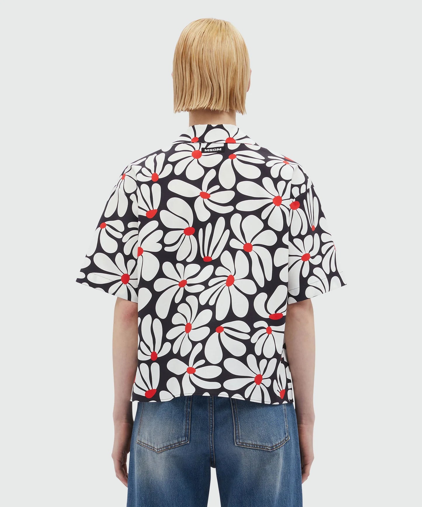 Black And White Daisies Shirt