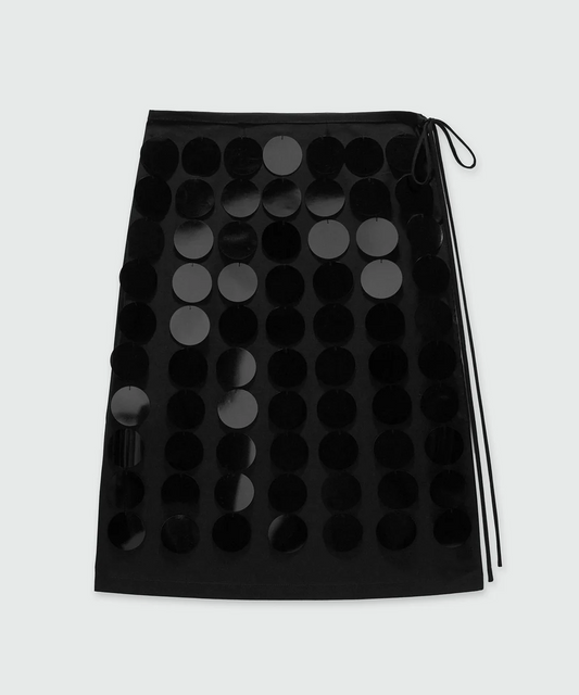 Black Sequins Skirt