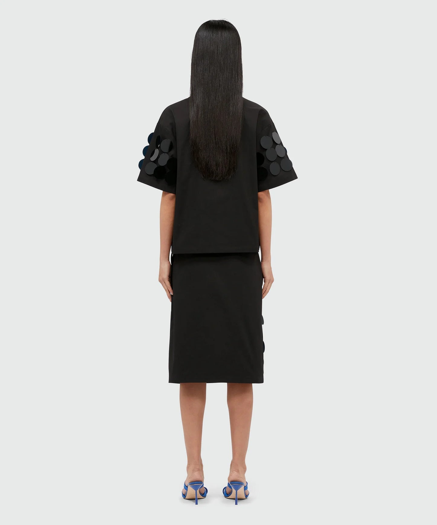 Black Sequins Skirt