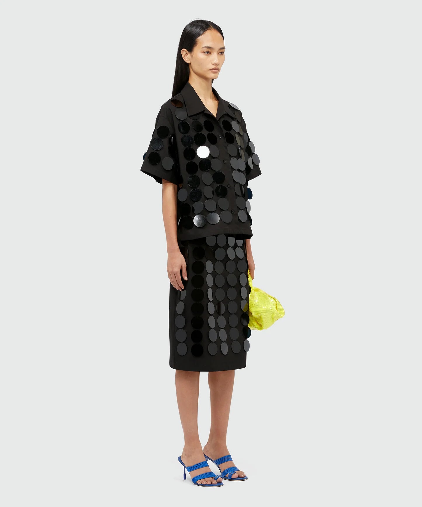 Black Sequins Skirt