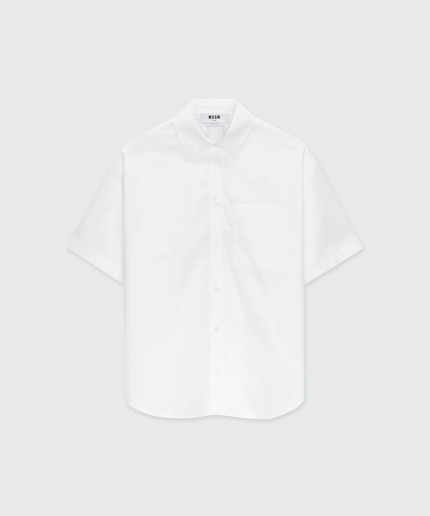 Cut-Out Back White Shirt
