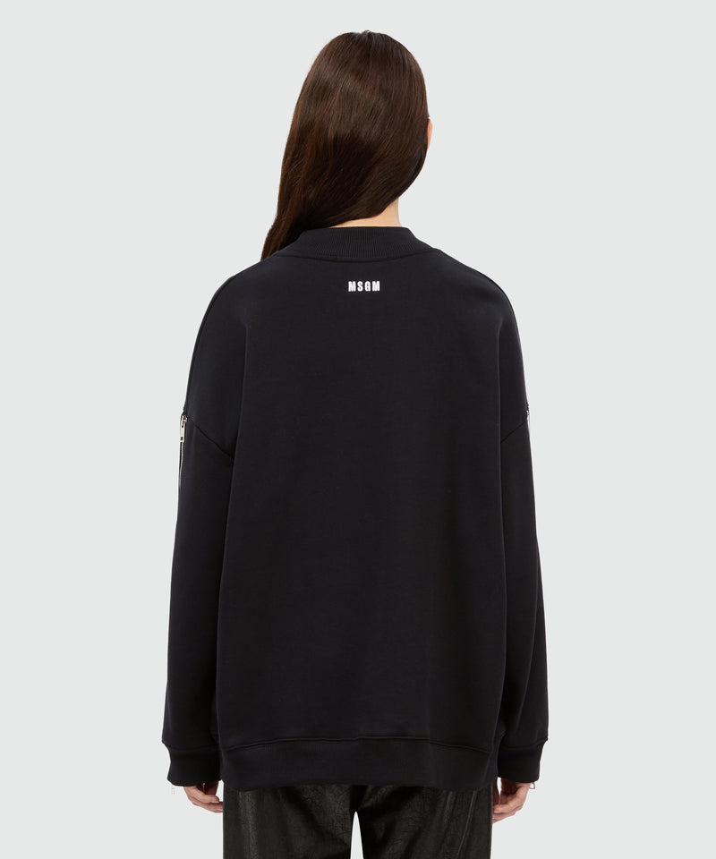Black Jersey Sweatshirt