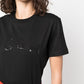 Black T-shirt Strass Logo