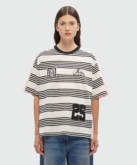 Two-Tone Stripes T-Shirt