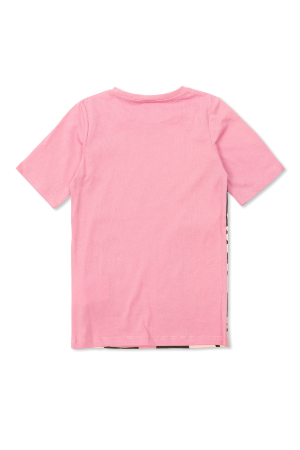 Cat Print Pink Dress