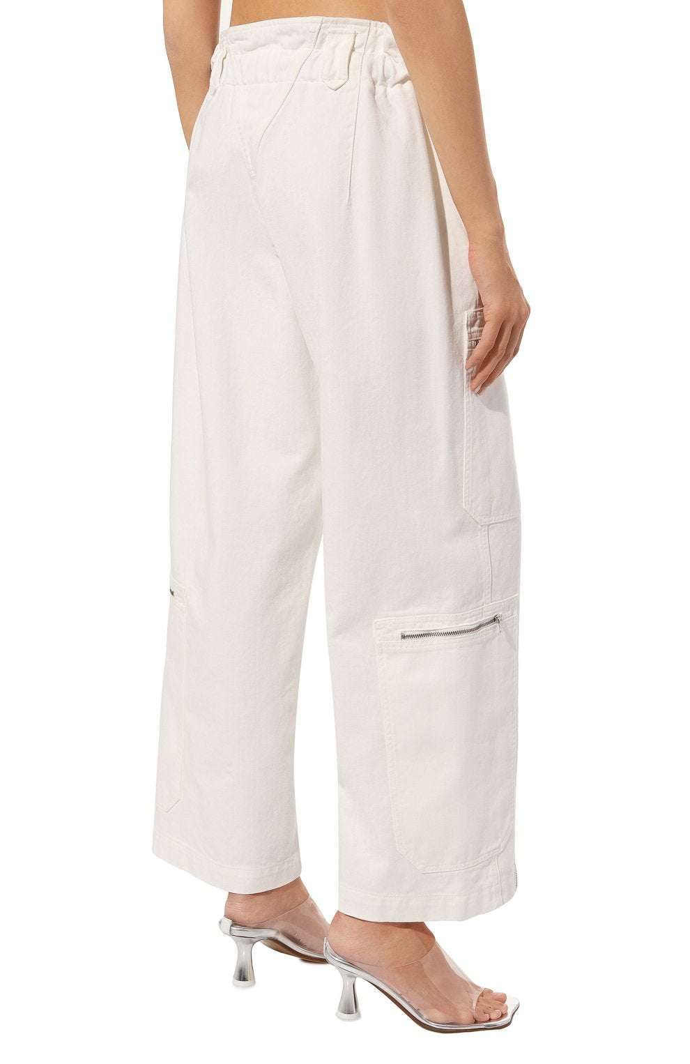 Cargo Zip Denim Pants