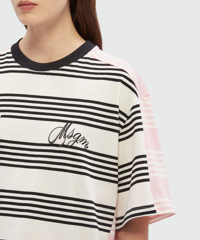 Two-Tone Stripes T-Shirt