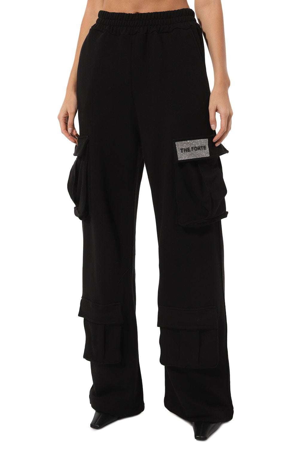 Black Cargo Joggers