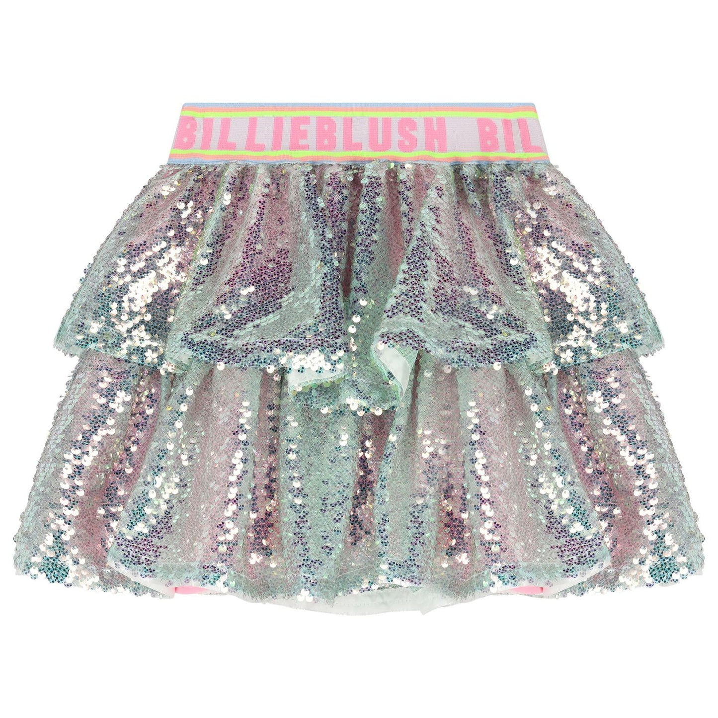 Pink Sequin Iridescent Skirt