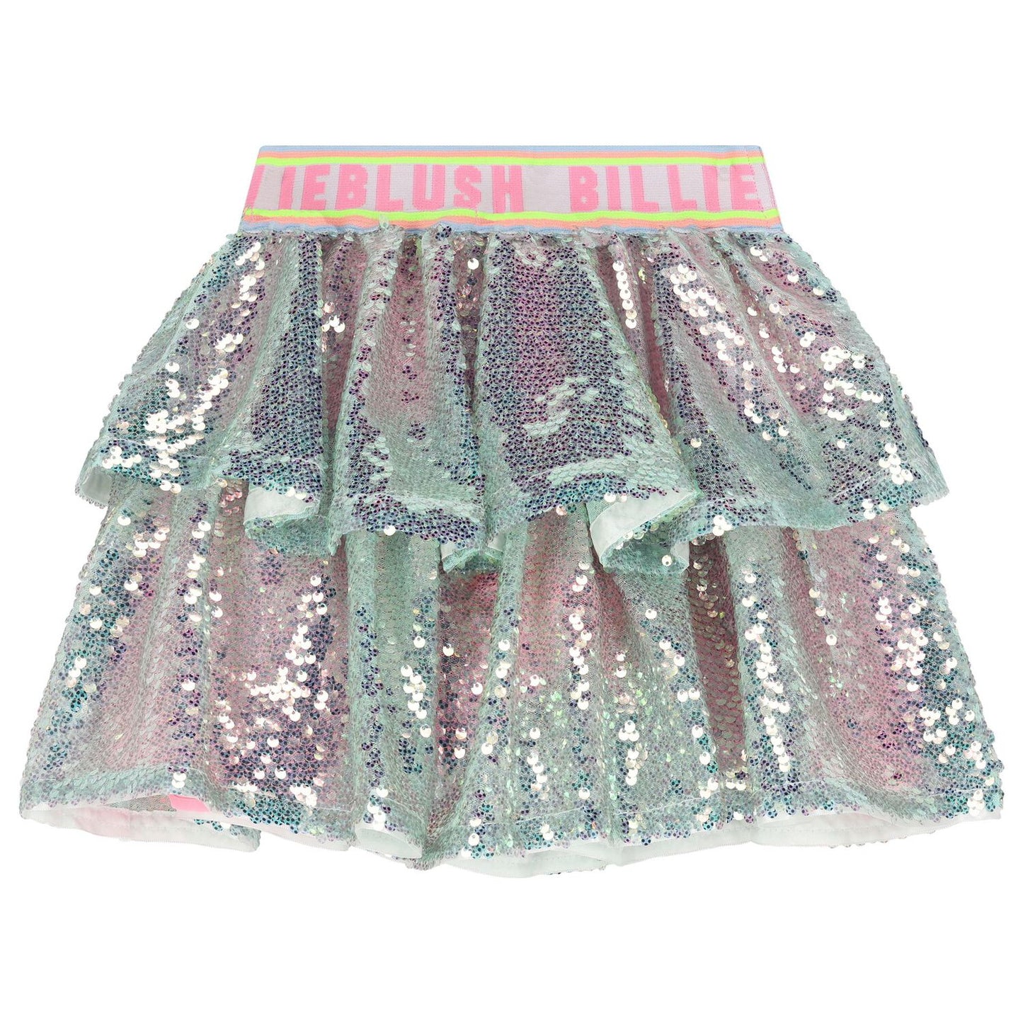 Pink Sequin Iridescent Skirt