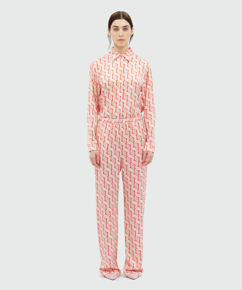 Geometric Print Trousers