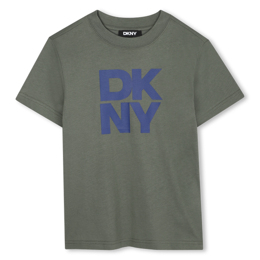 Blue Logo Grey T-Shirt