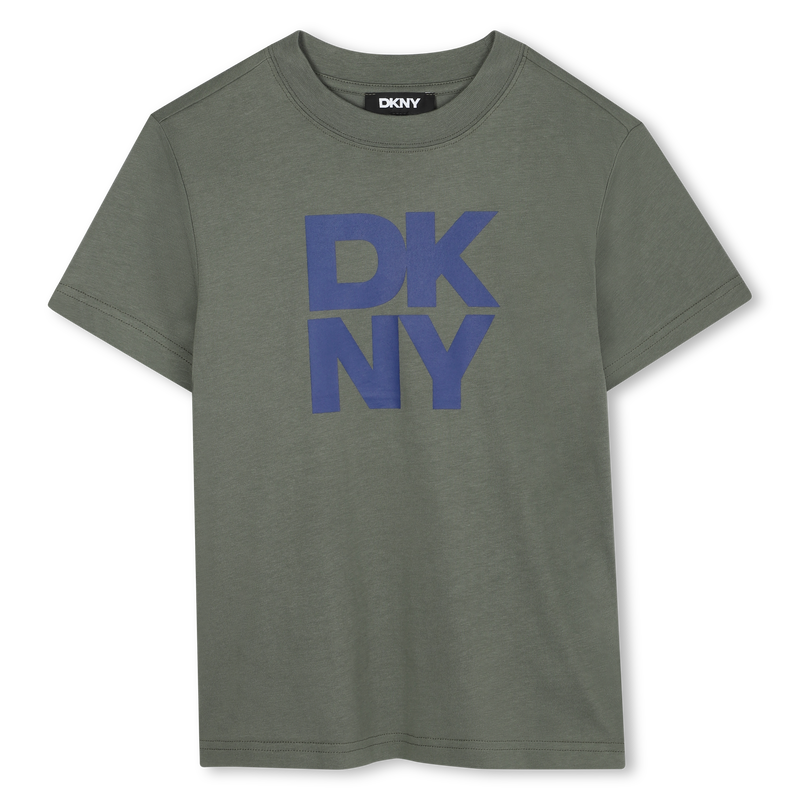 Blue Logo Grey T-Shirt