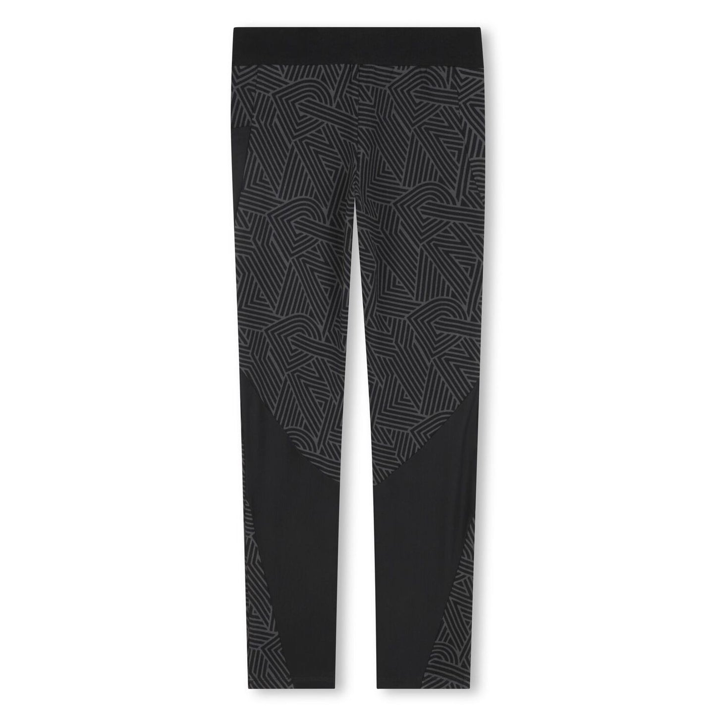 Girls Black Logo Leggings