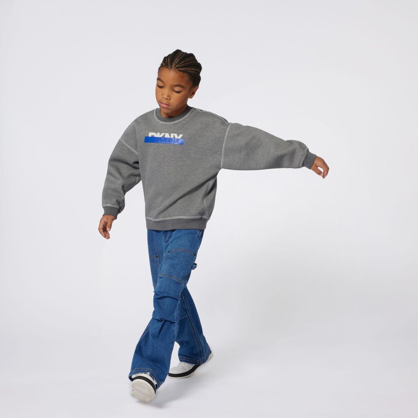 Grey Logo Reversible Sweater