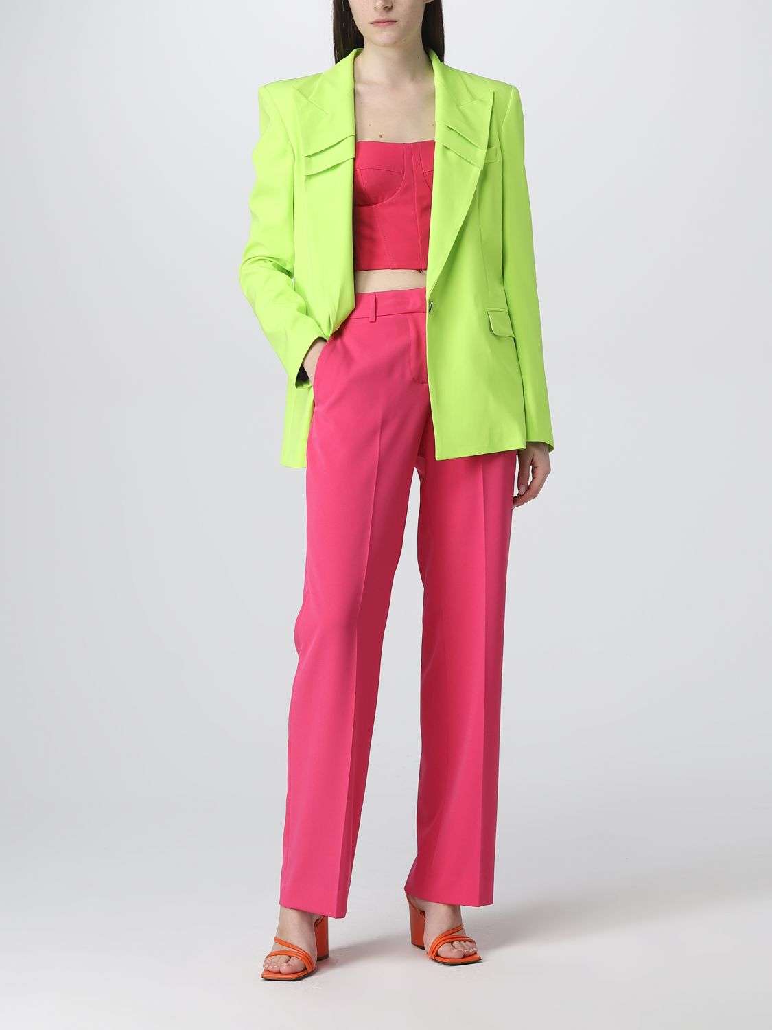Single-Breasted Green Jacket