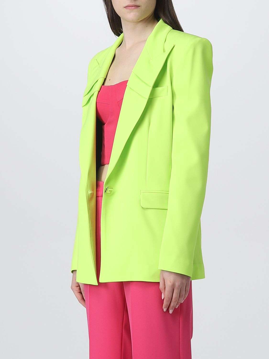Single-Breasted Green Jacket