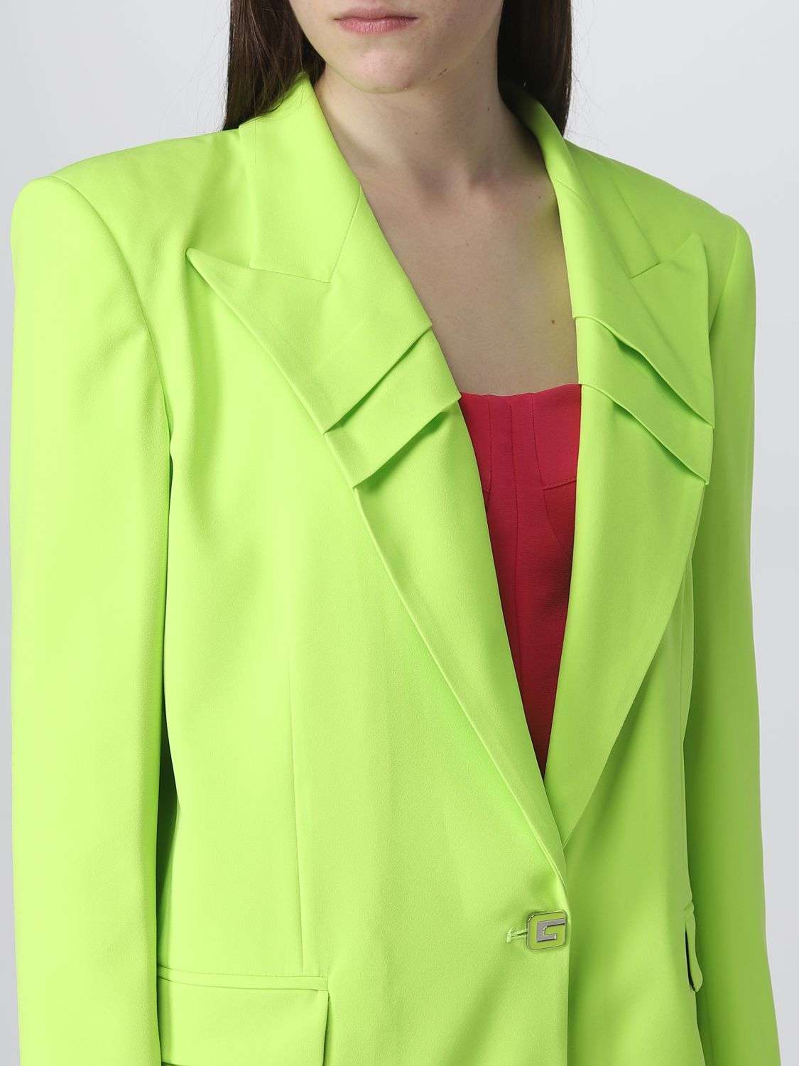 Single-Breasted Green Jacket