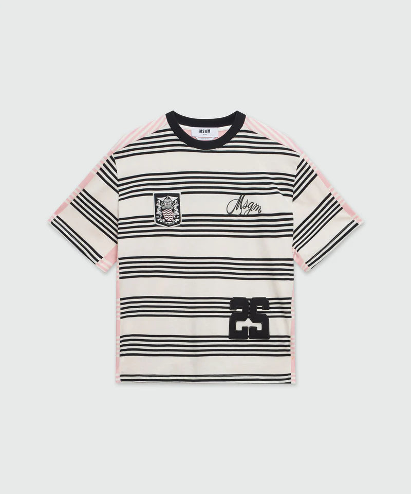 Two-Tone Stripes T-Shirt