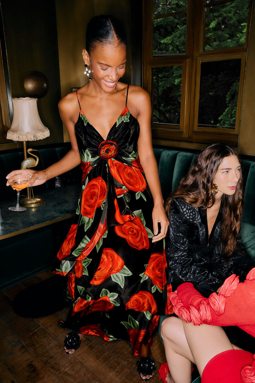 Latin Roses Maxi Dress