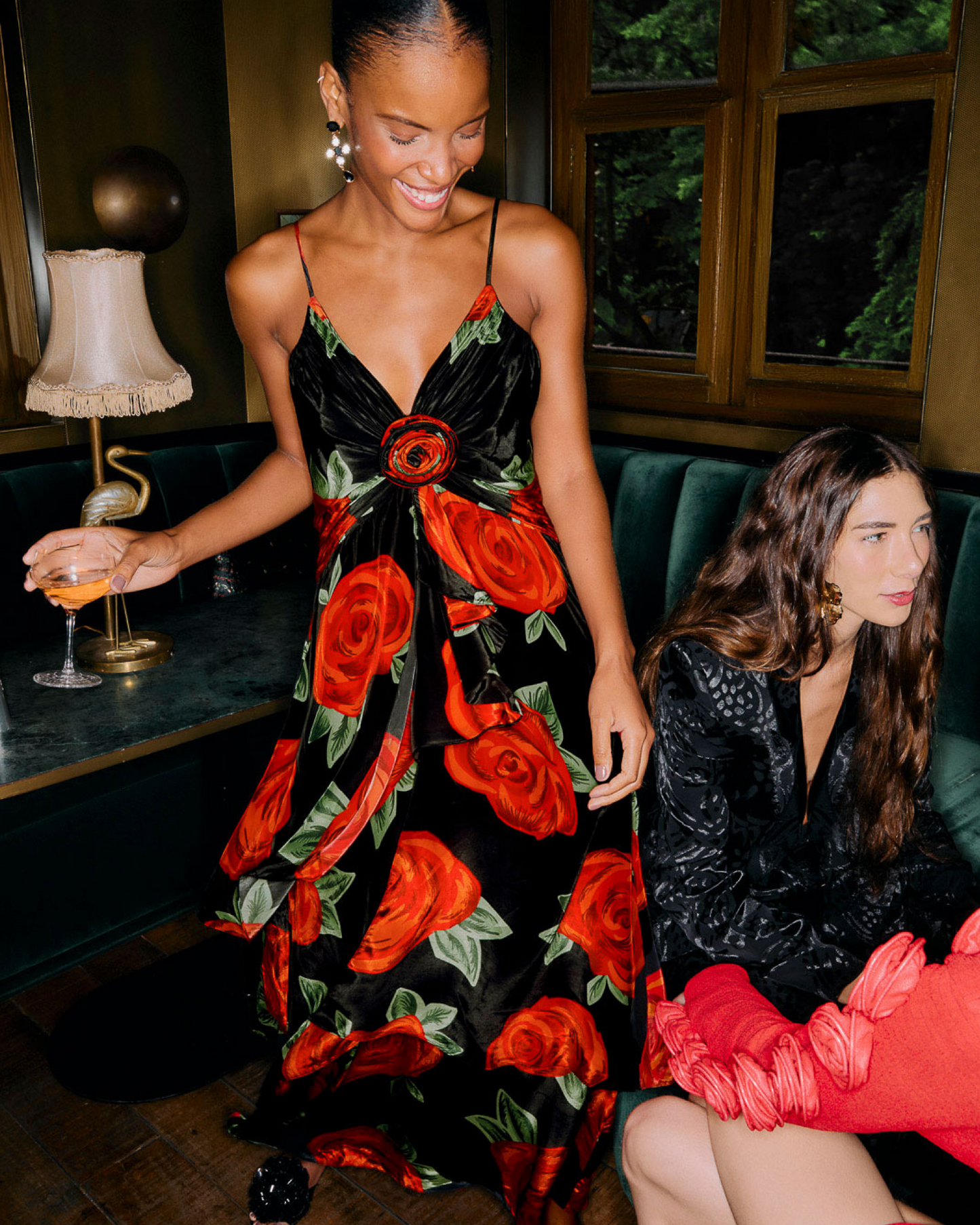 Latin Roses Maxi Dress