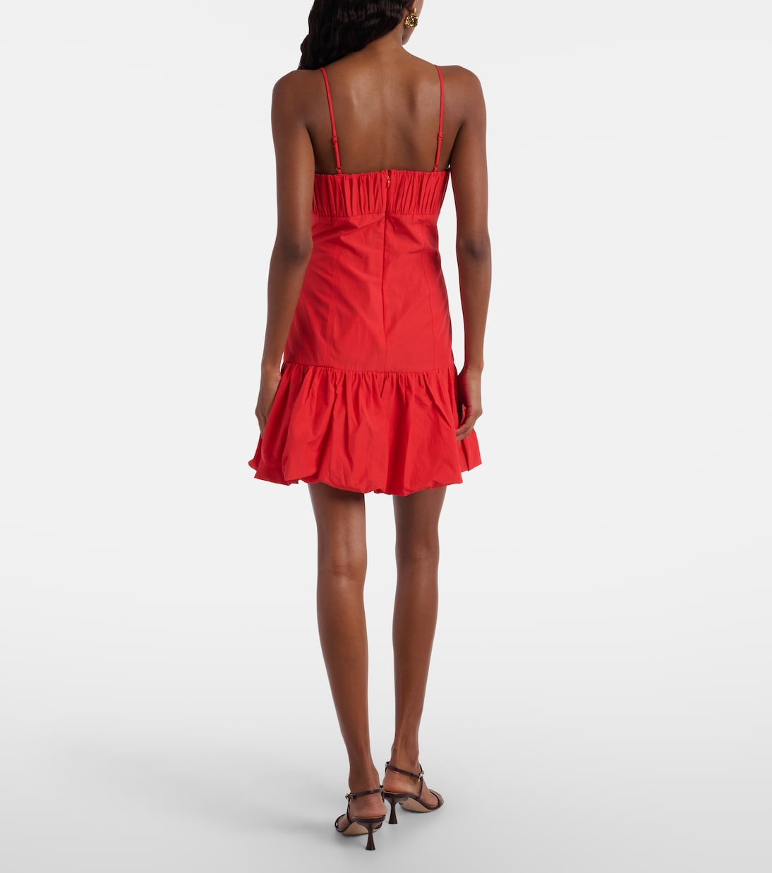 Red Mini Baloon Dress