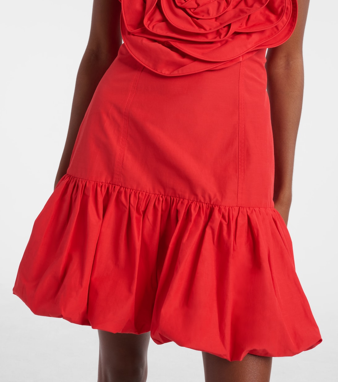 Red Mini Baloon Dress
