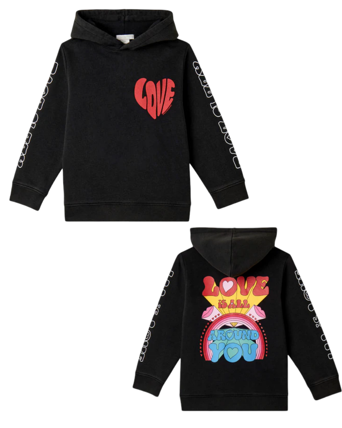 Girls Washed Black Sweater