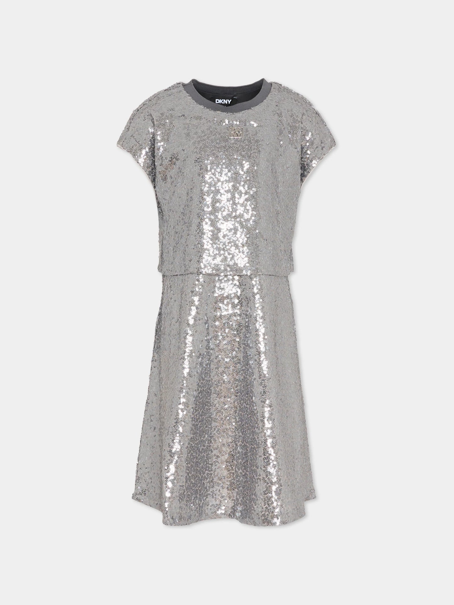 Silver Sequins Dress