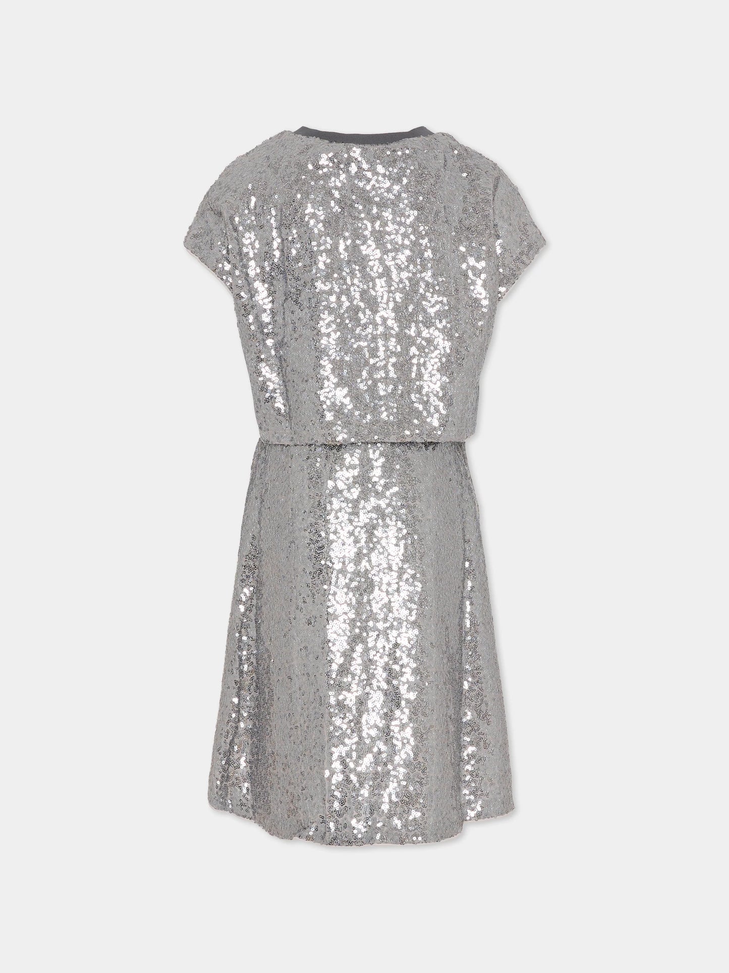 Silver Sequins Dress