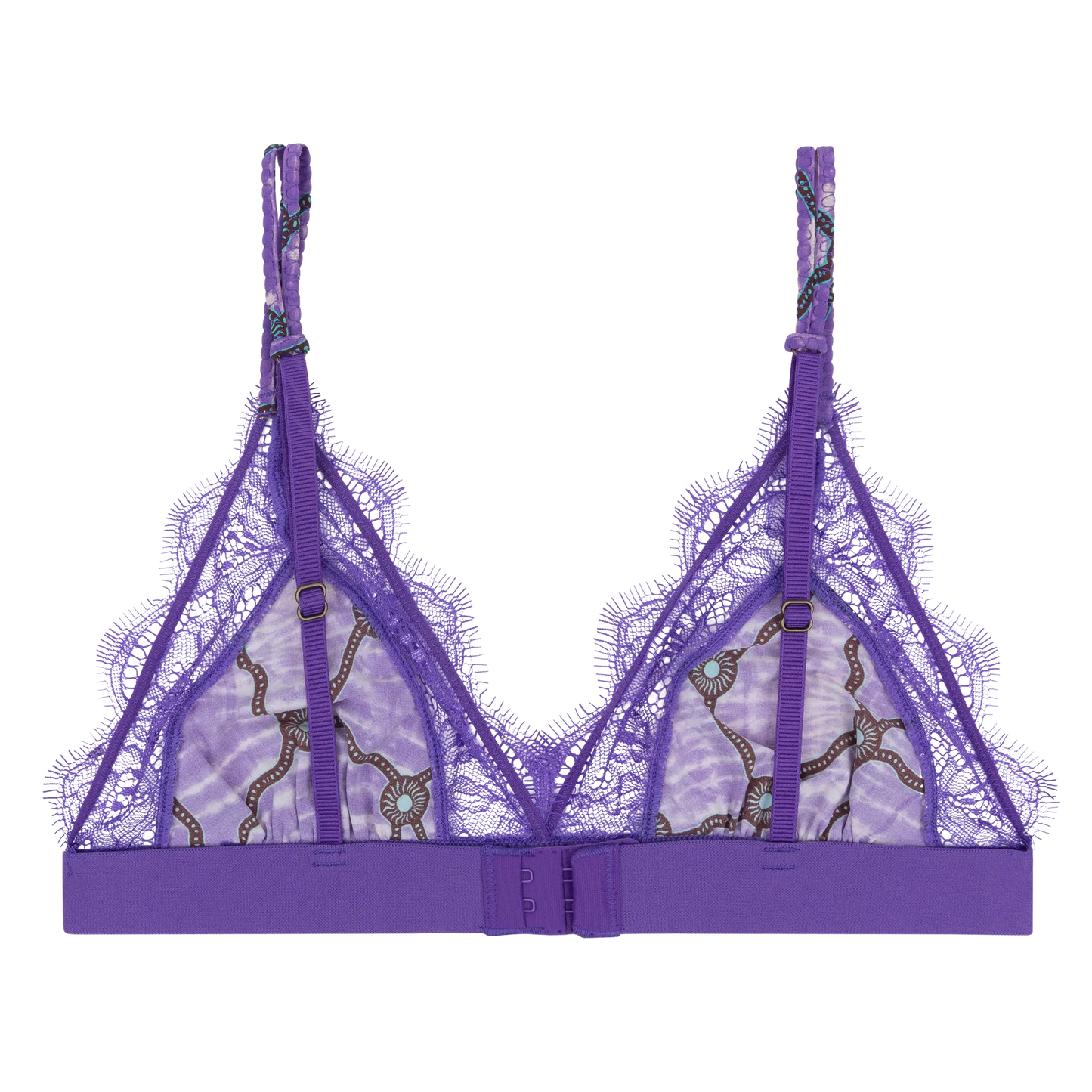 Love Lace Purple Delicate Triangle Bralette