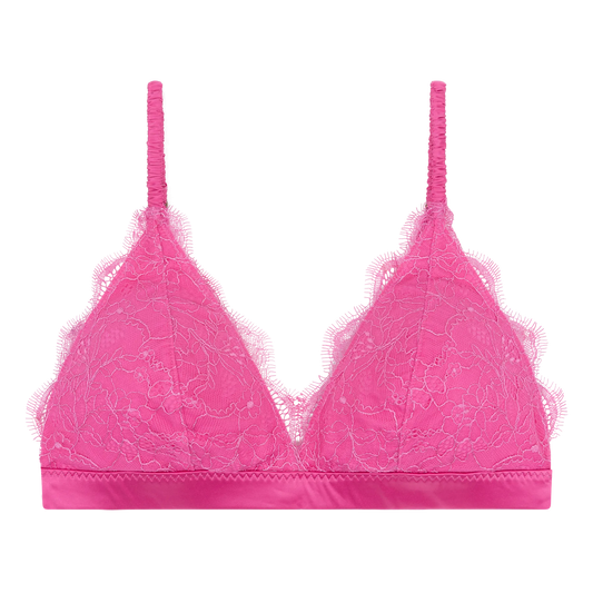 Gwen Pink Lacy Padded Bralette