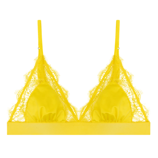 Love Lace Yellow Delicate Bralette