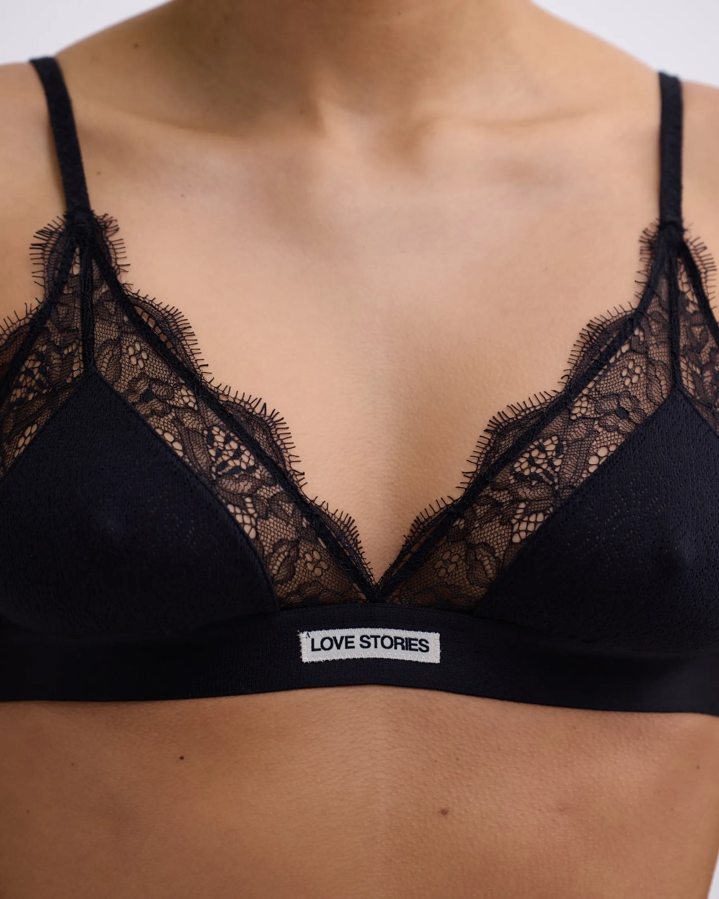 Love Lace Delicate Triangle Bralette