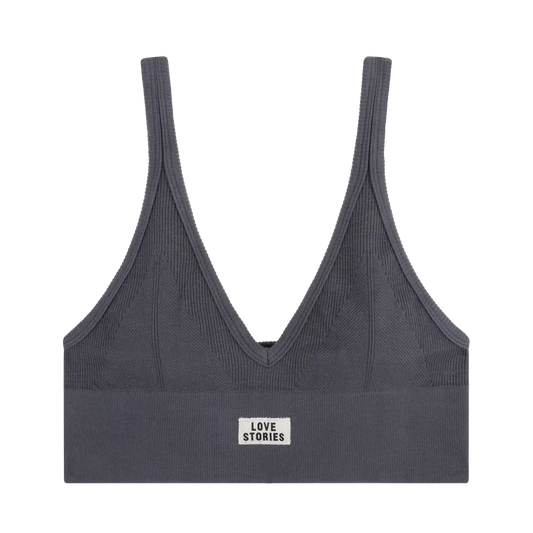 Grey Stylish Sporty Bralette
