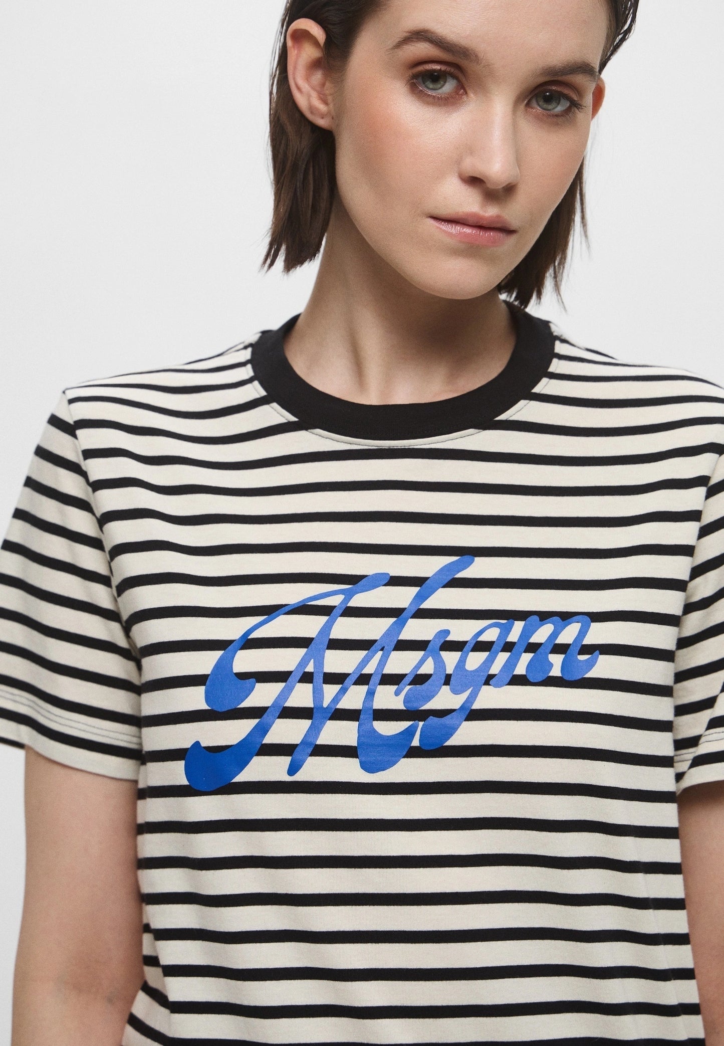 Blue Logo Stripes T-Shirt